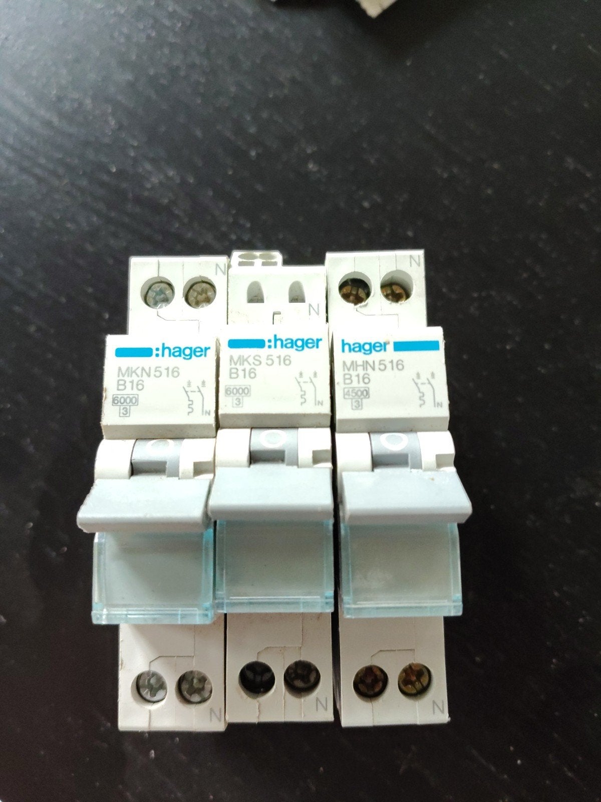 3 x installatieautomaat hager b16 meterkast elektra, Verzenden, Hager, Overige typen