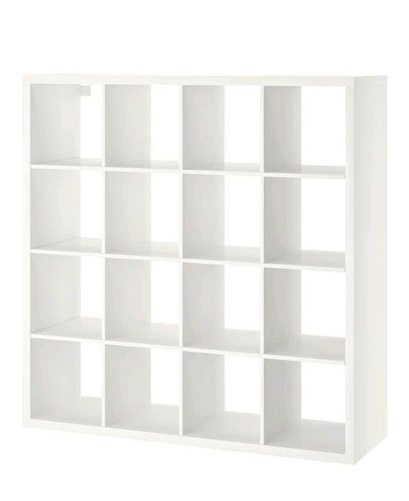 Ikea vakkenkast Kallax wit 16 vakken, Ophalen, Met plank(en), 100 tot 150 cm, 100 tot 150 cm