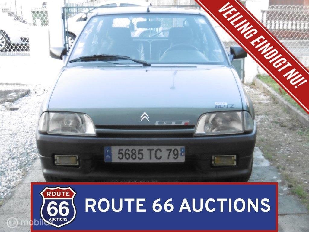 Citroën AX GT Exclusive | 1992 | Route 66 Auctions, Auto's, Overige carrosserieën, Citroën, Zwart, Bedrijf