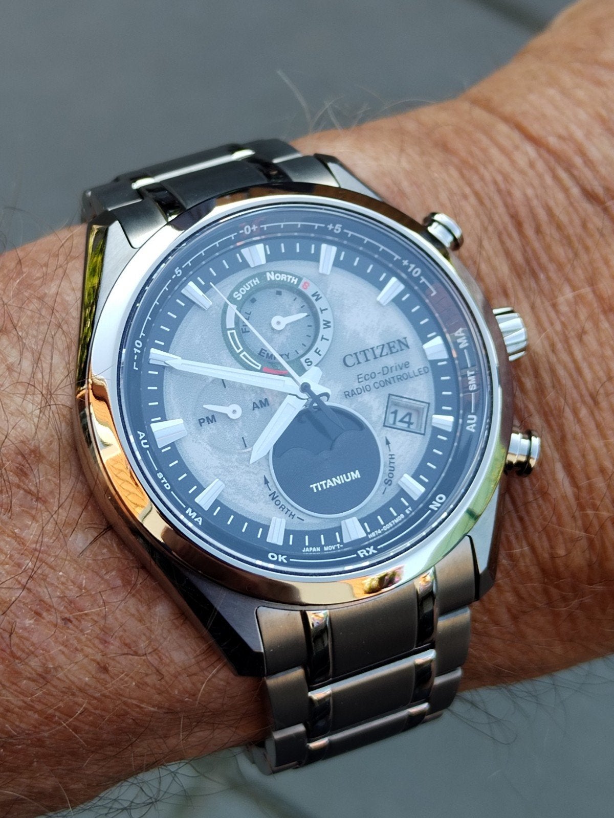 Citizen   BY1010-81H Eco-Drive Titanium Horloge - Nieuwstaat, Ophalen, Overige materialen, Overige materialen, Zo goed als nieuw