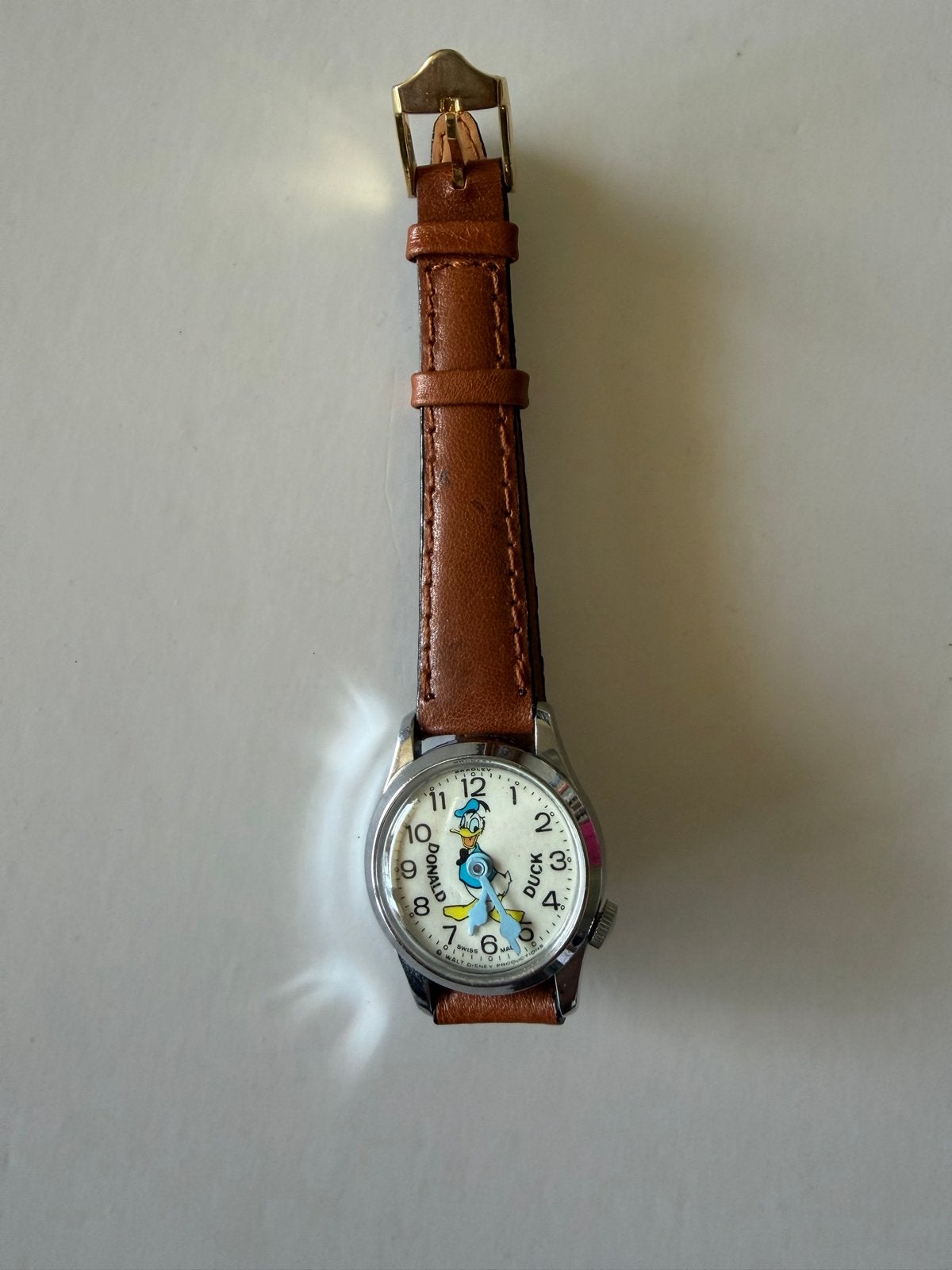 Vintage Donald Duck horloge - Bradley - Jaren '70, Staal, Met bandje, Polshorloge, 1960 of later