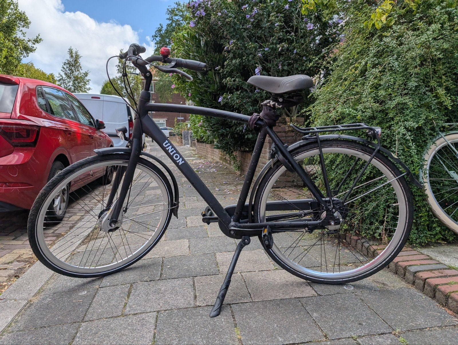 Union heren fiets, AXA slot, 7 gears., Gebruikt, Versnellingen, 57 tot 61 cm, Schijfrem