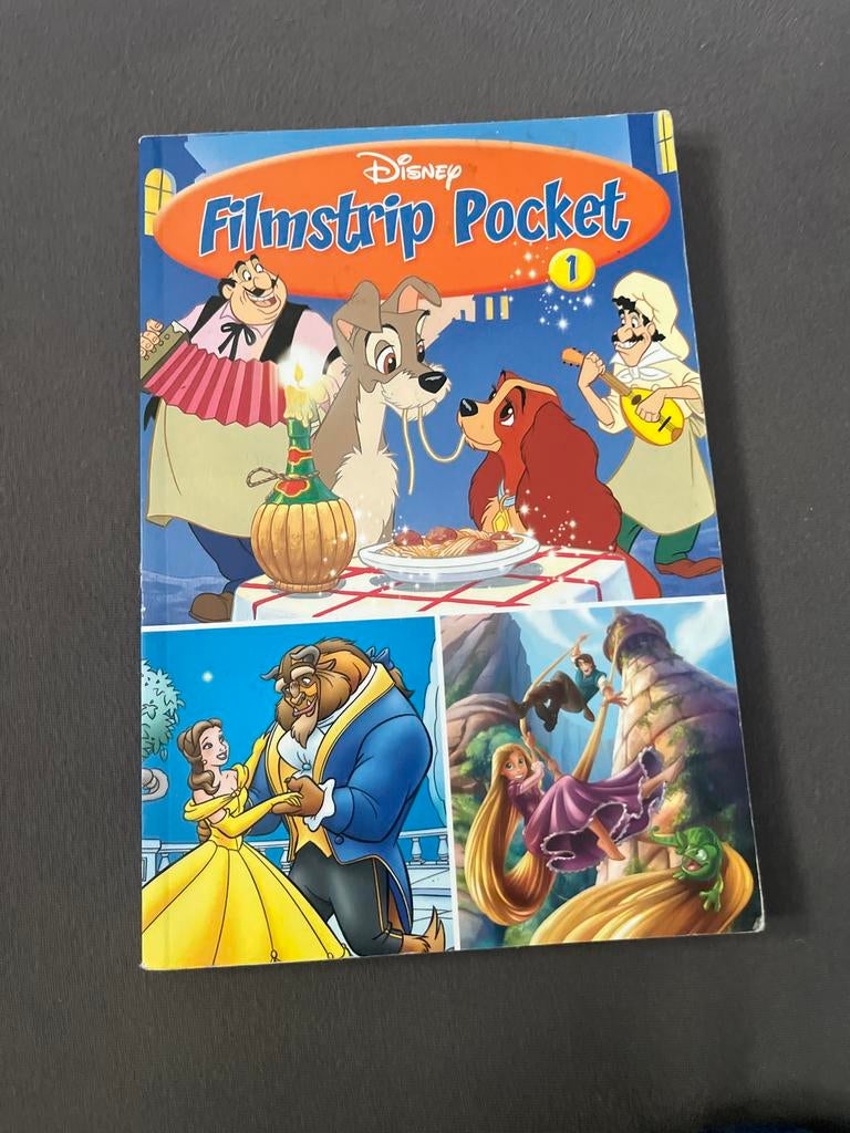 Disney Filmstrip Pocket 1: Rapunzel, Belle, Lady en de Vageb, Boeken, Ophalen of Verzenden, Zo goed als nieuw