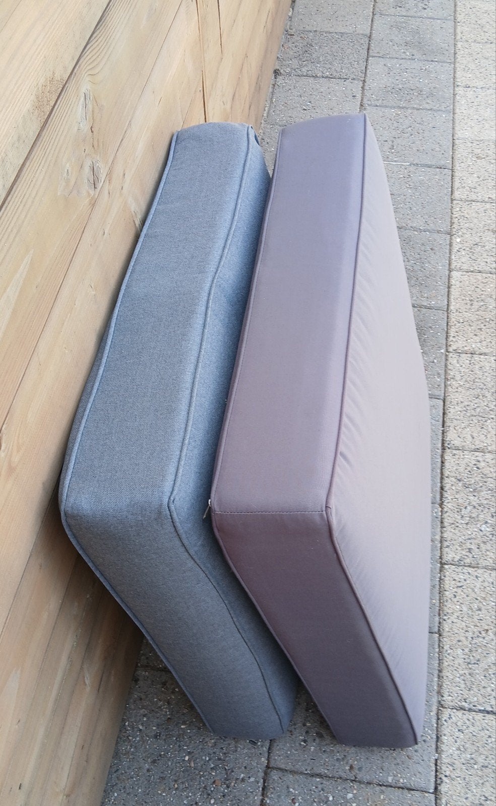 Tuinkussens voor loungeset - Grijs en Blauw NIEUW ! 80x80, Hocker, Nieuw, Loungeset, Ophalen