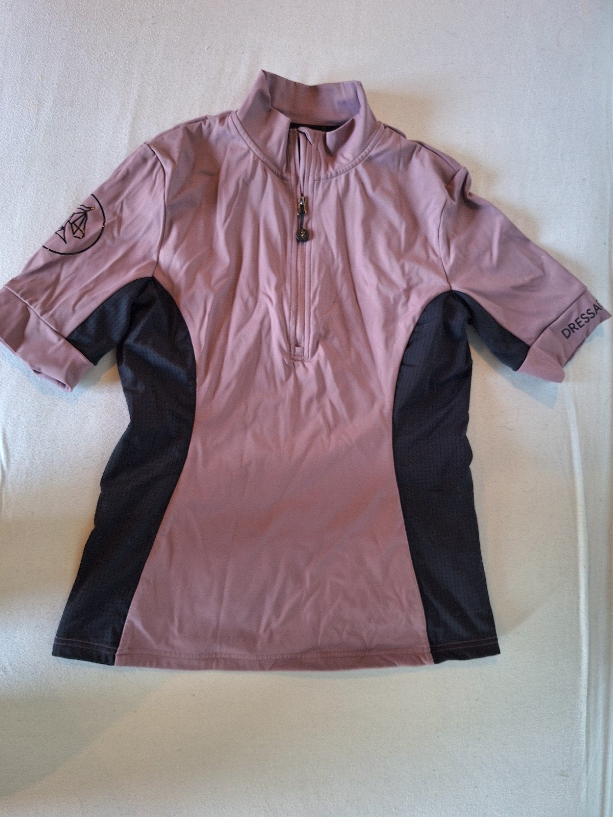 Dressage Pro dusty lilac trainingsshirt korte mouwen maat M, Dieren en Toebehoren, Paardrijkleding, Ophalen of Verzenden, Zo goed als nieuw