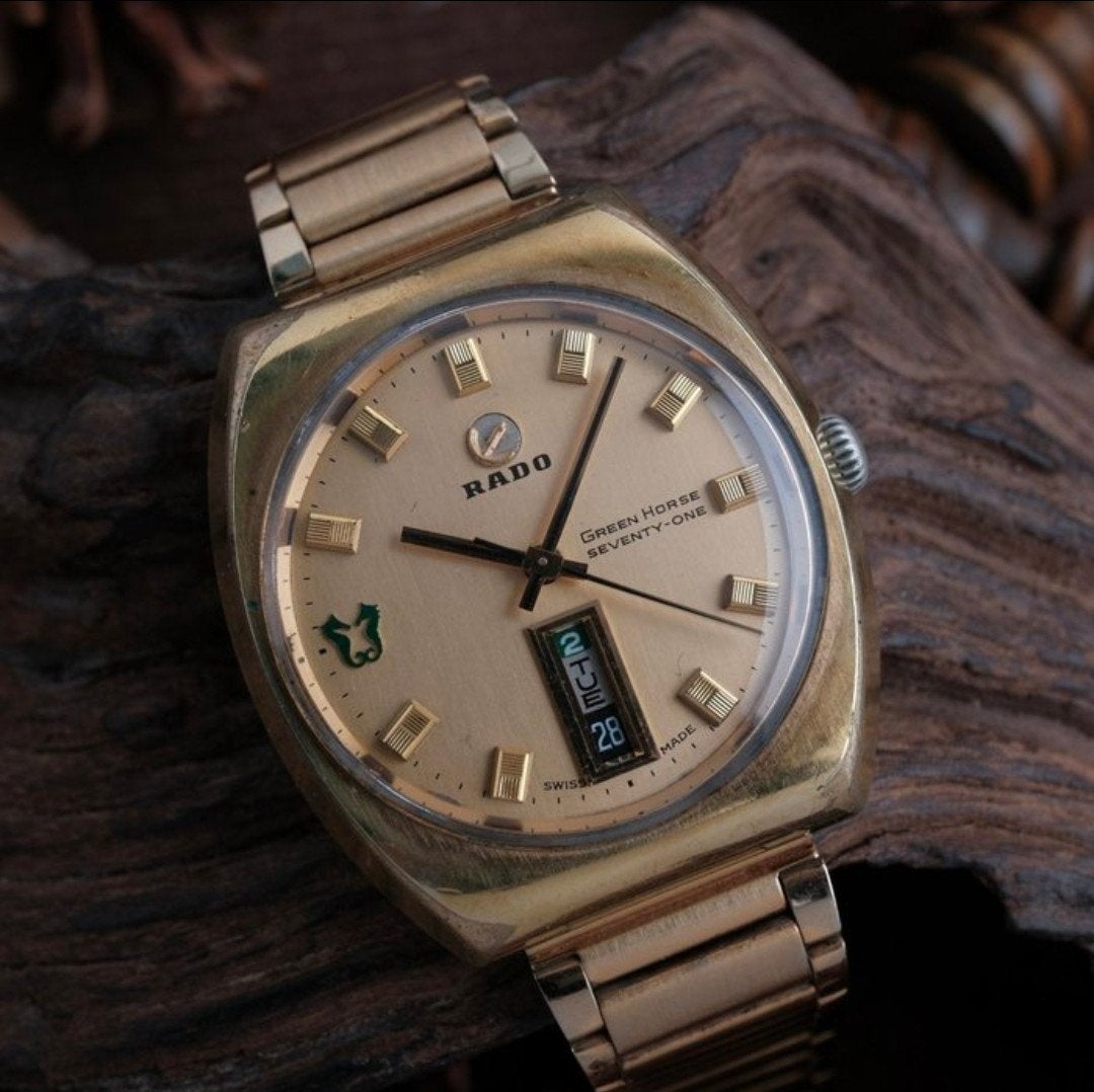 Rado Green Horse automatisch uurwerk, Overige merken, Staal, Verguld, 1960 of later