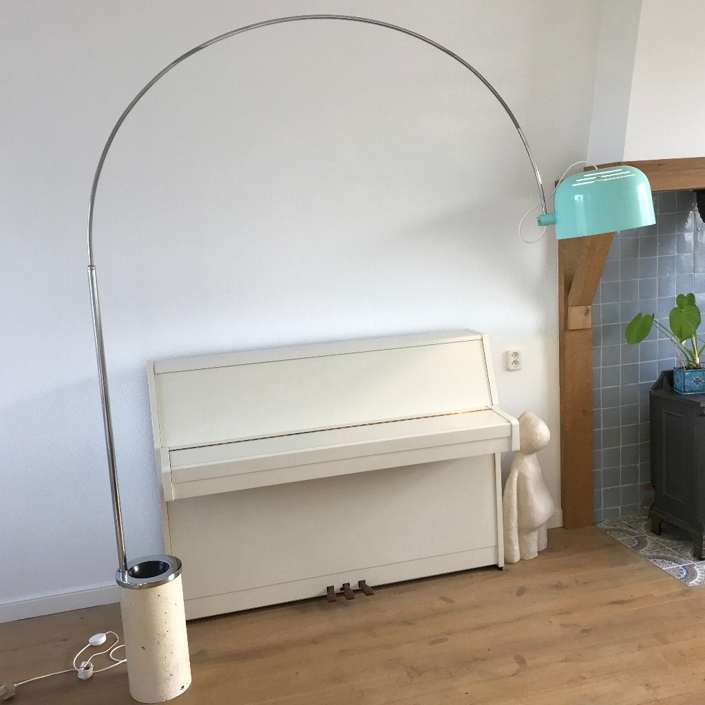 Booglamp Harvey Guzzini Arc Lamp vloerlamp iGuzzini Meblo, Ophalen of Verzenden, Zo goed als nieuw, Nvt, 150 tot 200 cm