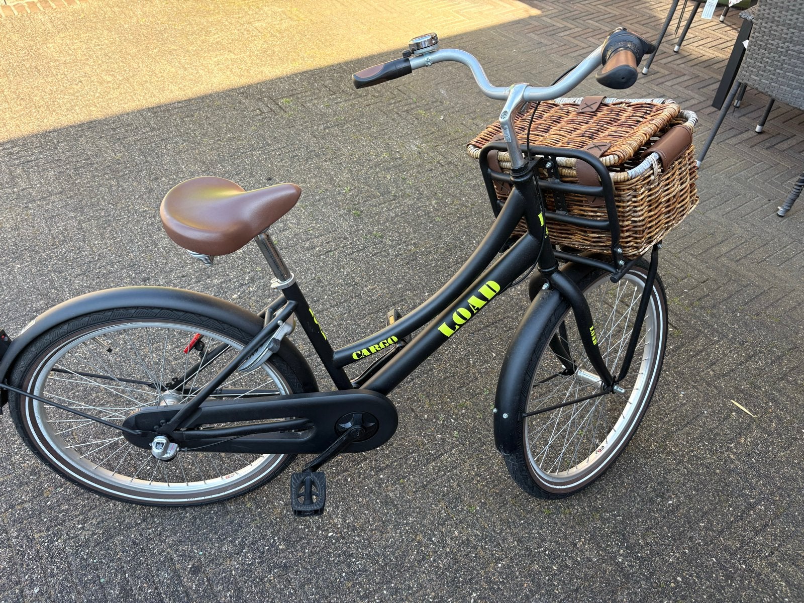Cargo fiets meisjes met mand - Zo goed als nieuw, Terugtraprem, (Extra) lage instap, Zo goed als nieuw, 50 tot 53 cm