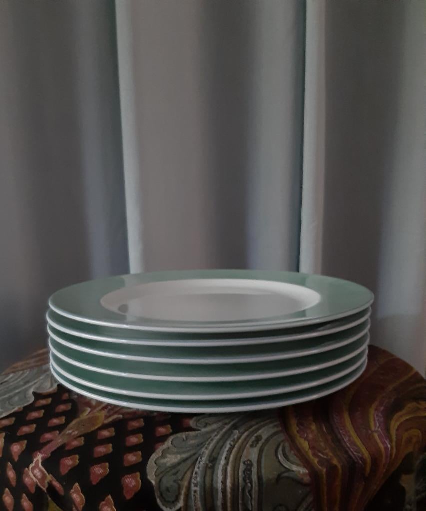 Arzberg 6 onderborden pizzaborden taartschotel, Ophalen, Zo goed als nieuw, Bord(en), Effen