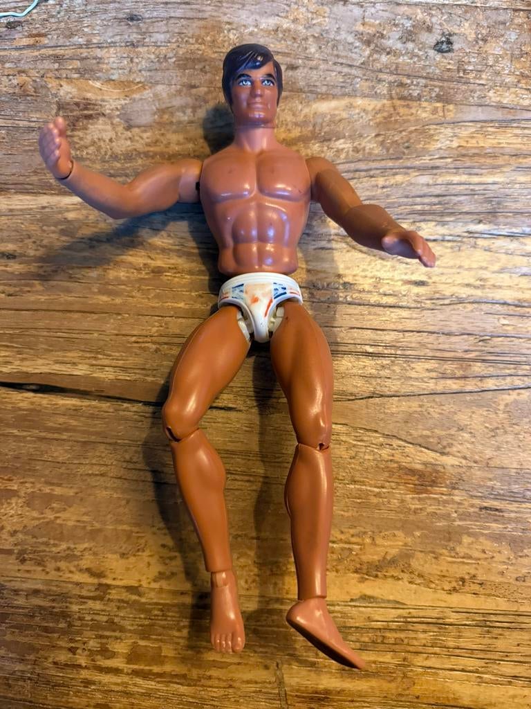 Vintage Jim Mattel - olympisch kampioen actiefiguur/pop, Ophalen, Jim mattel, Zo goed als nieuw, X