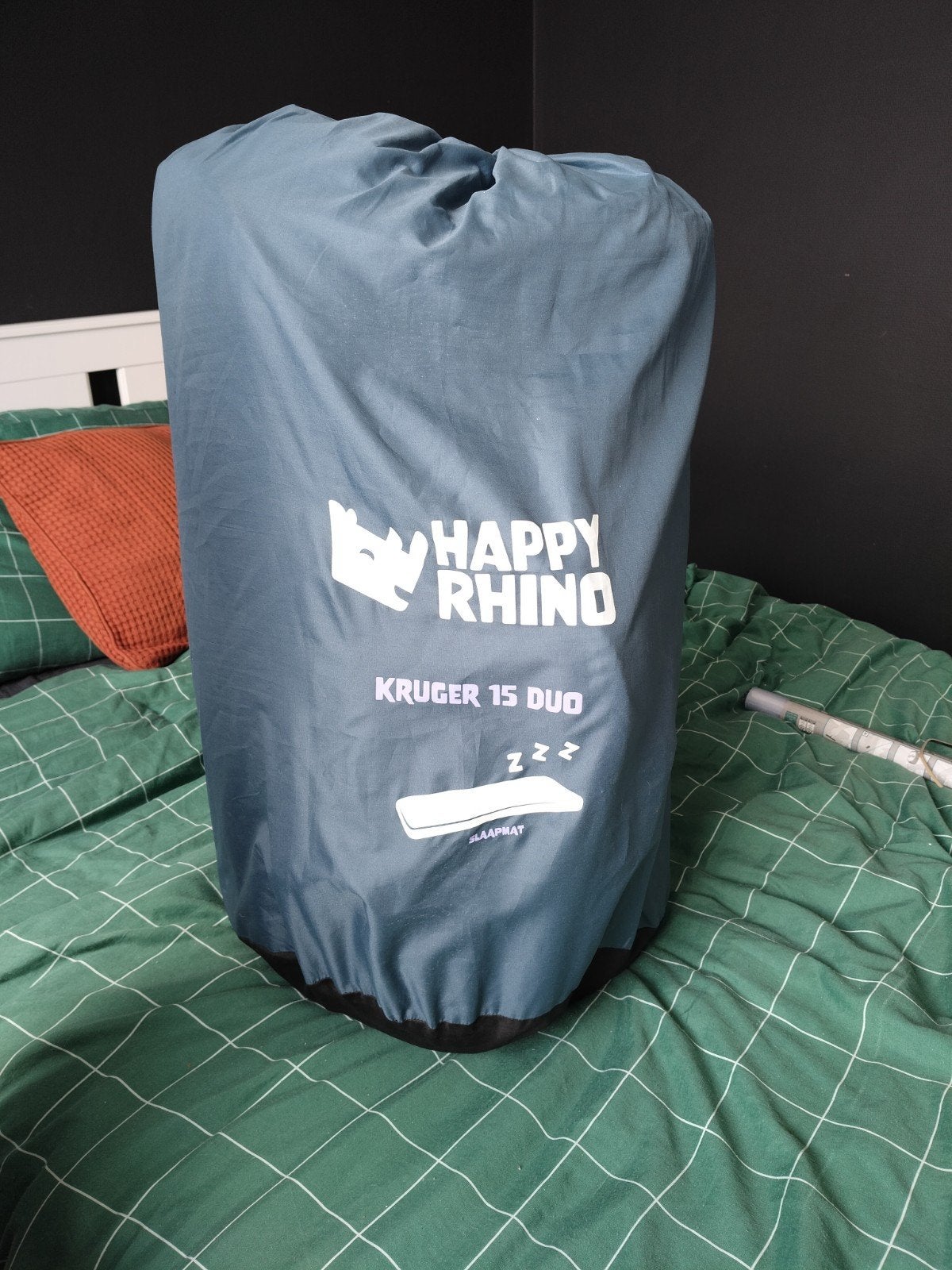 Happy Rhino Kruger 15 Duo slaapmat - Zo goed als nieuw, Caravans en Kamperen, Ophalen of Verzenden, Ingebouwde pomp, Zo goed als nieuw