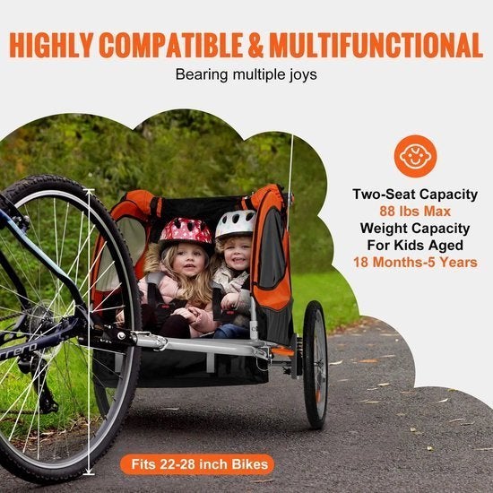Fietstrailer - Fietskar - Aanhanger Fiets - Fietskar Voor Ki, Corvance B.V., Verzenden, Nieuw, Corvancebol@gmail.com