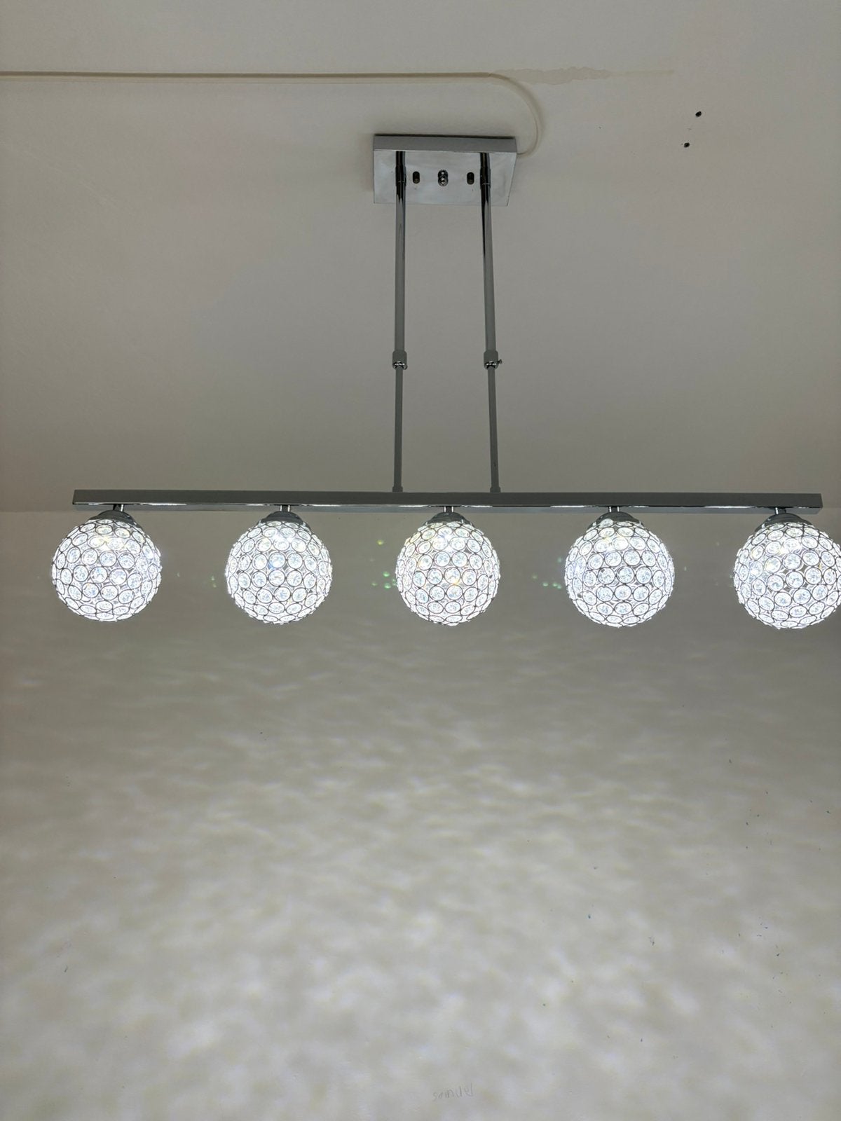 2x bollen plafond lampen, Ophalen, Zo goed als nieuw