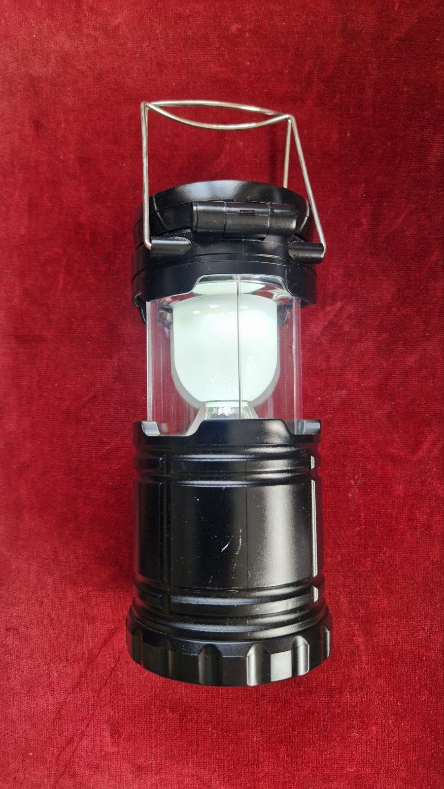 Draagbare Camping Ventilator en LED Lantaarn - 13cm, Gebruikt, Onbekend, Ophalen of Verzenden, Onbekend