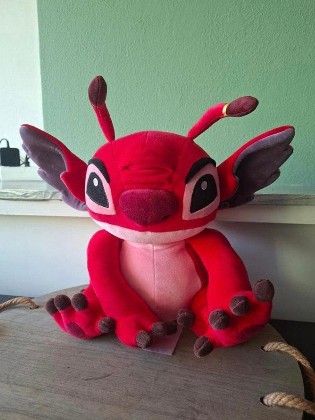 Disney Stitch knuffel rood - Angel's vriendje, Ophalen, Overige figuren, Zo goed als nieuw, Overige typen