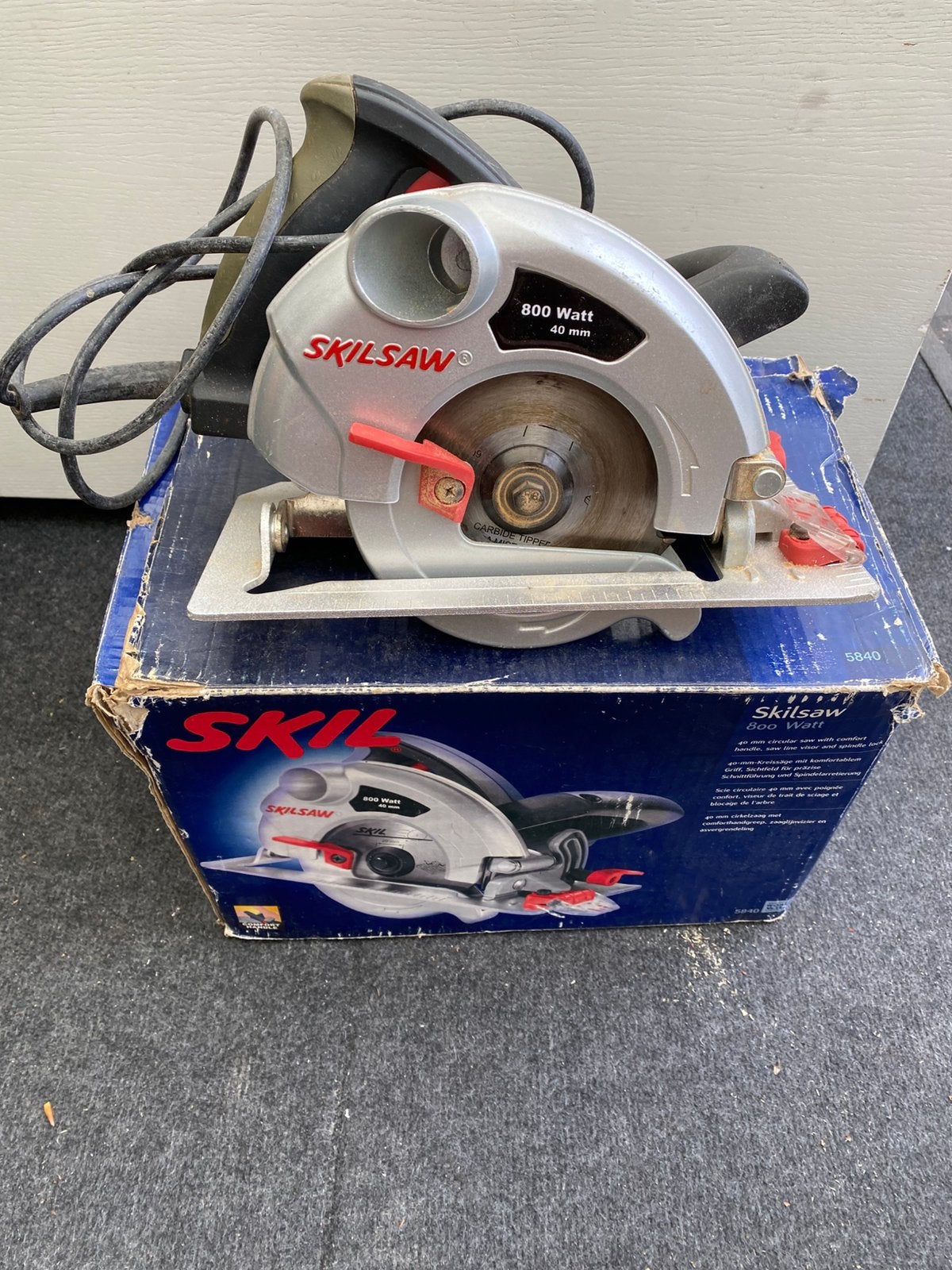 Skill zaagmachine zo goed als nieuw, Ophalen of Verzenden, Zo goed als nieuw, Afkortzaag, 30 tot 70 mm