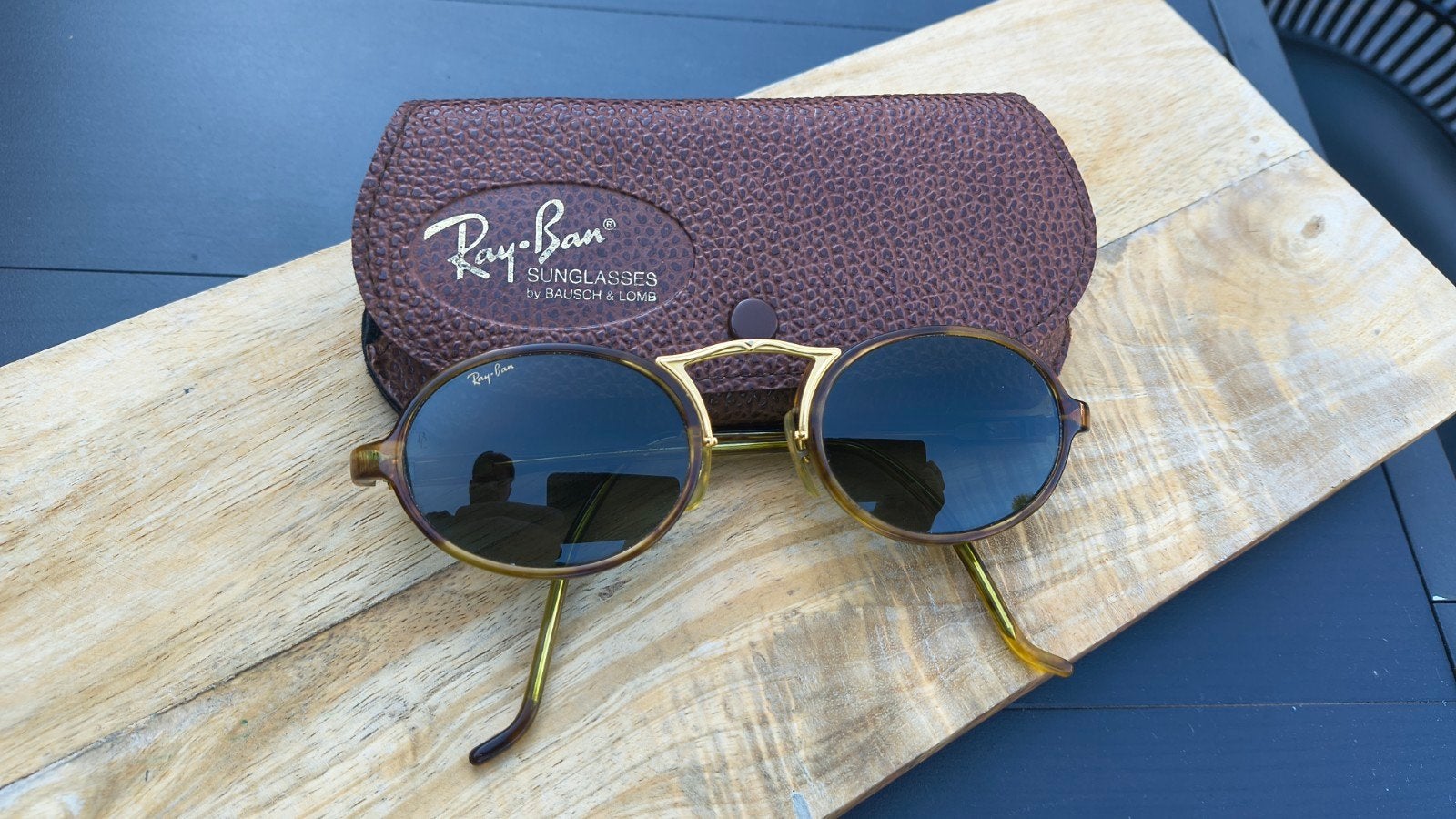 Vintage Ray-Ban W1747 Cheyenne Style III B&L USA, Ophalen of Verzenden, Bruin, Ray-Ban