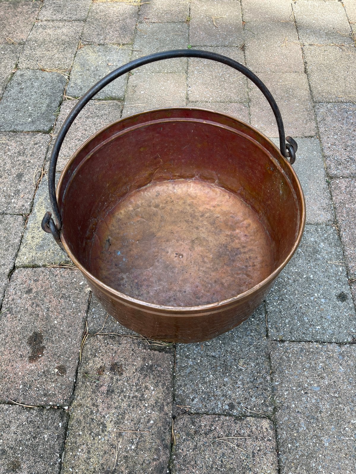 Antieke Koperen Ketel met Handvat, Antiek en Kunst, Ophalen, Koper