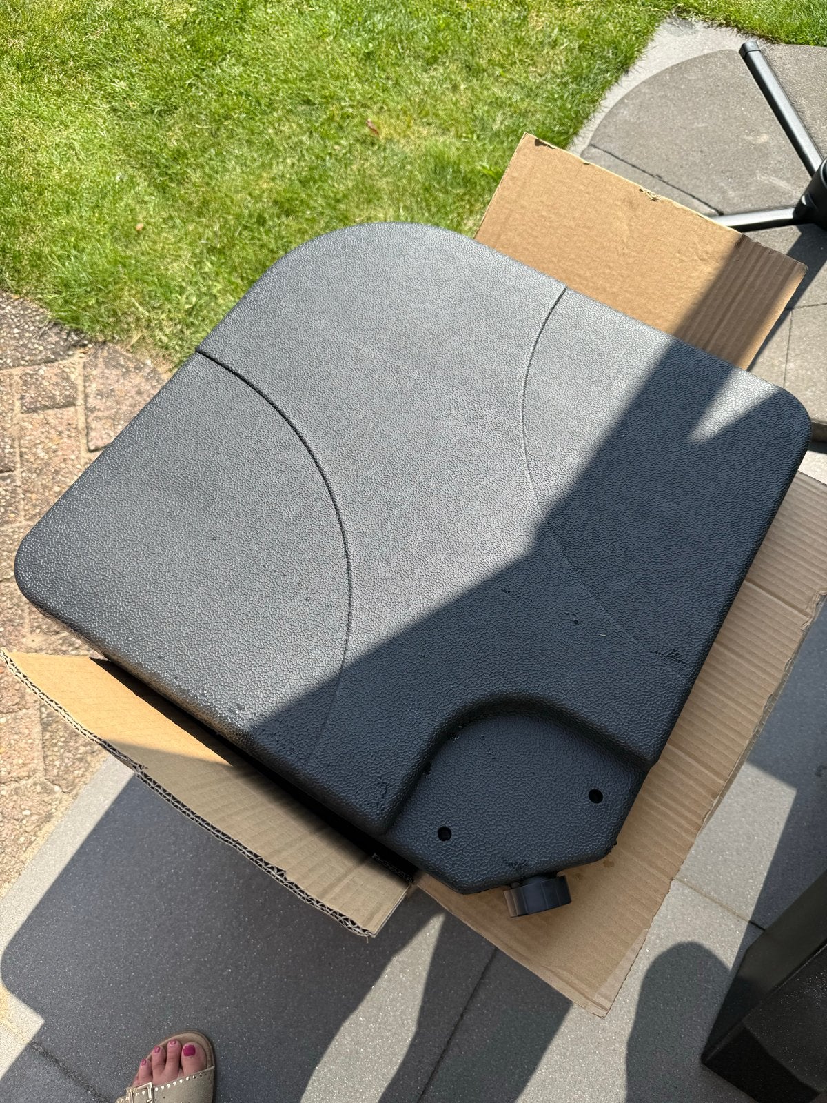 Parasolvoet tegels - Set van 4, Ophalen, Nieuw, Minder dan 1 meter, Parasolvoet