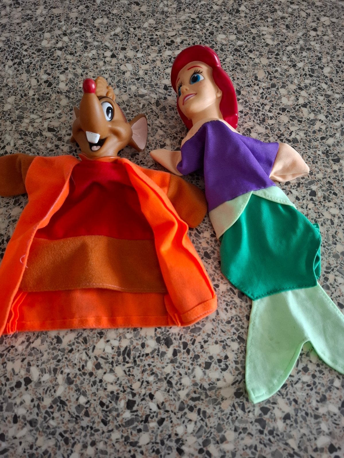 2 Disney poppenkastpoppen, Ophalen of Verzenden, Zo goed als nieuw, Overige typen