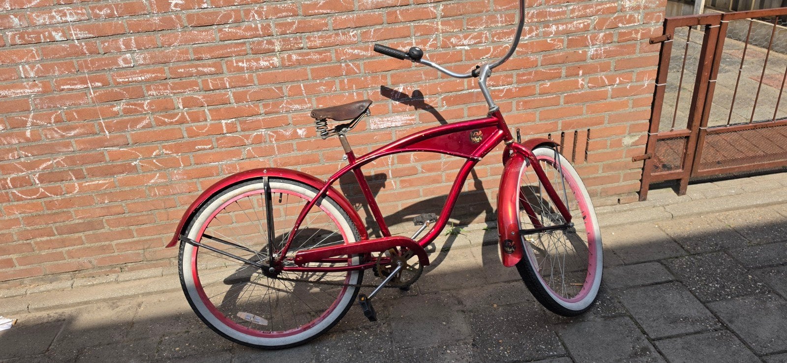 Metallic Rode Beach Cruiser 26 inch, Ophalen of Verzenden, Gebruikt, Terugtraprem, Overige merken
