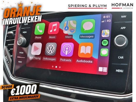 Volkswagen T-Roc 1.0 TSI Style Bi-Tone Camera Apple Carplay, Stof, Gebruikt, Met garantie (alle), 116 pk