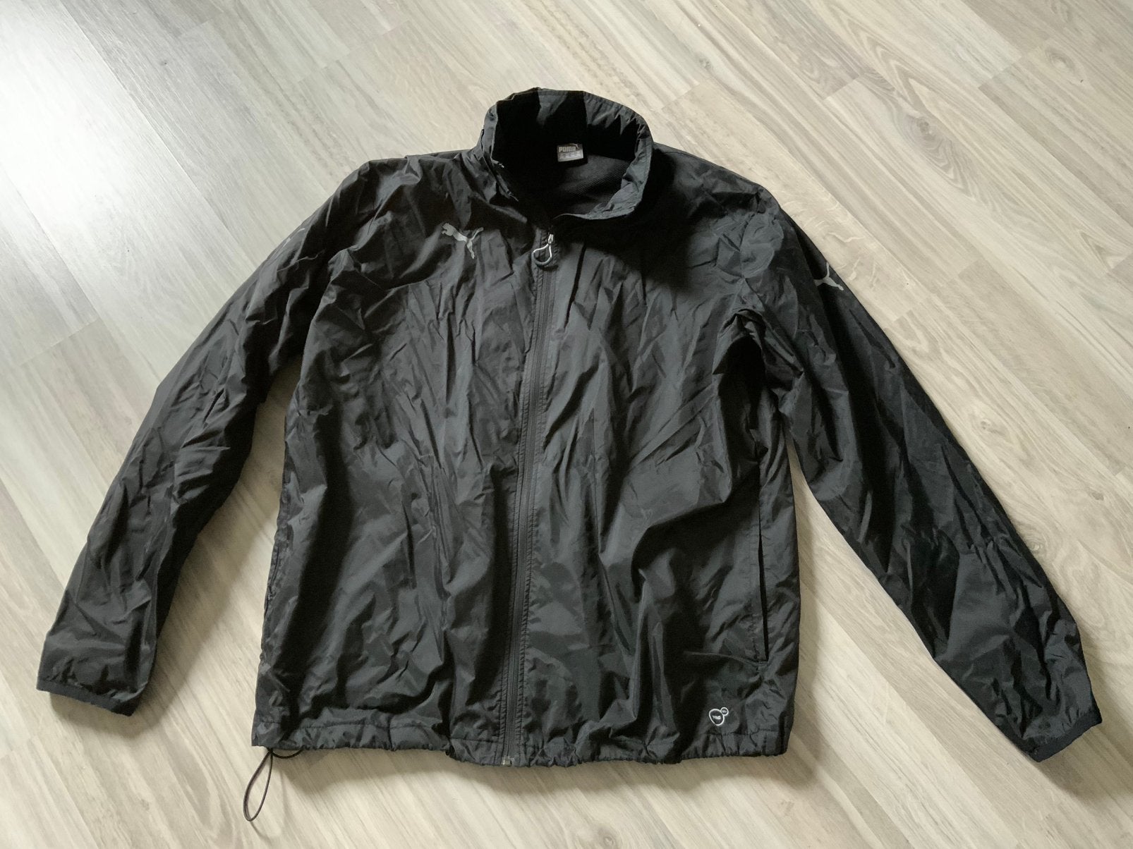 Regenjas puma ( met capuchon,mt XXL ) zwart, Ophalen of Verzenden, Zo goed als nieuw, Overige maten, Zwart