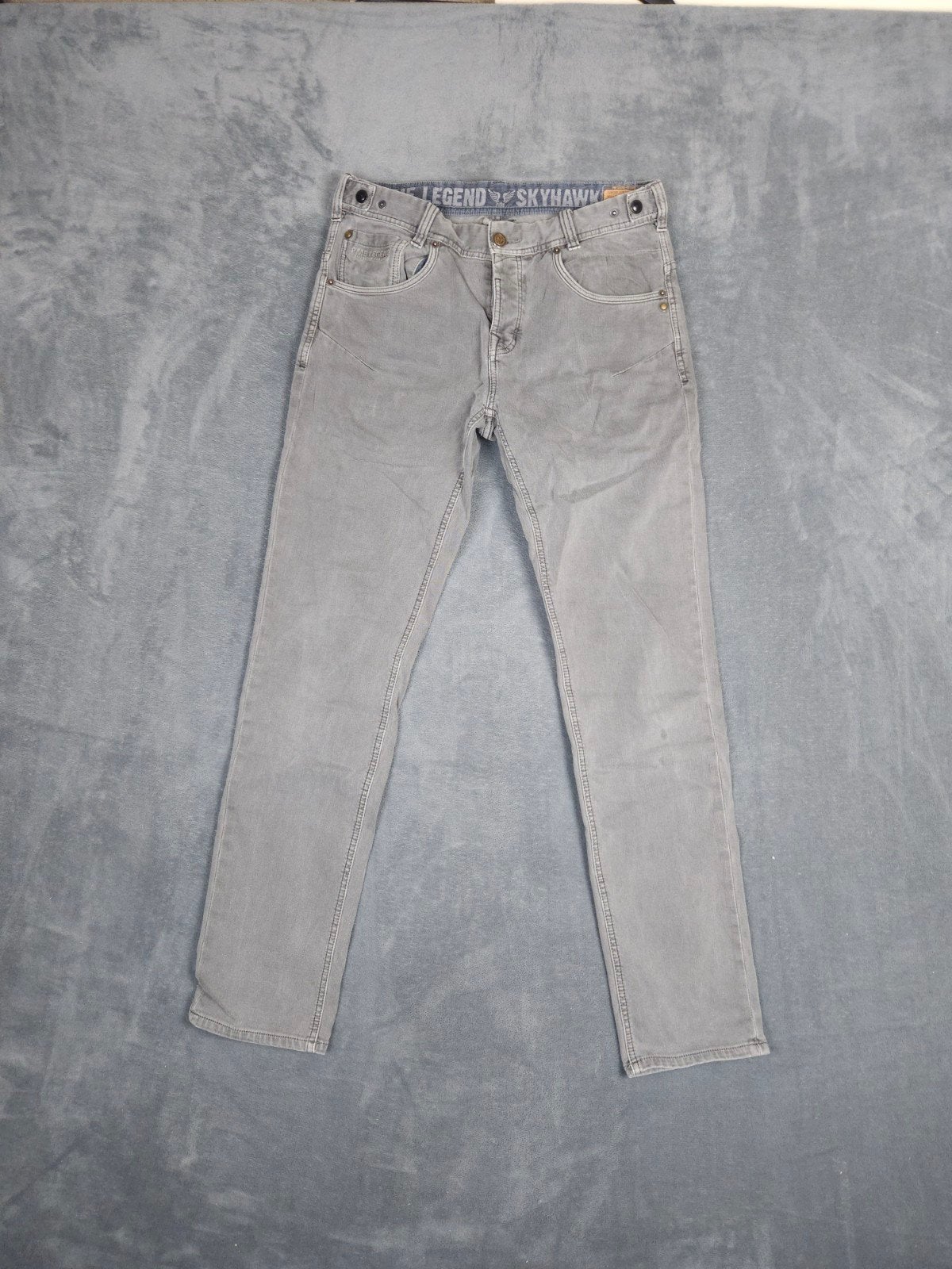 Pme Legend Broek Skyhawk W32 L34 Regular Slim Fit Grijs Stre, Kleding | Heren, ., W32 (confectie 46) of kleiner, Ophalen of Verzenden