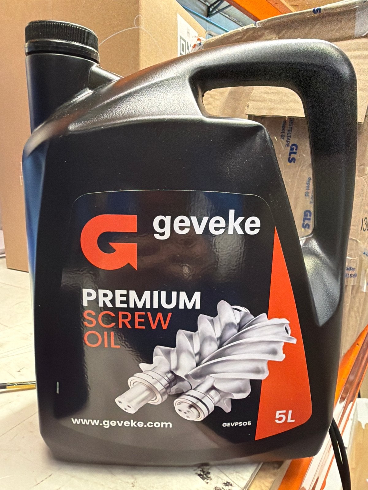 3x Geveke Premium Screw Oil 5L - Compressorolie, Ophalen of Verzenden, Nvt, Nvt, Nvt