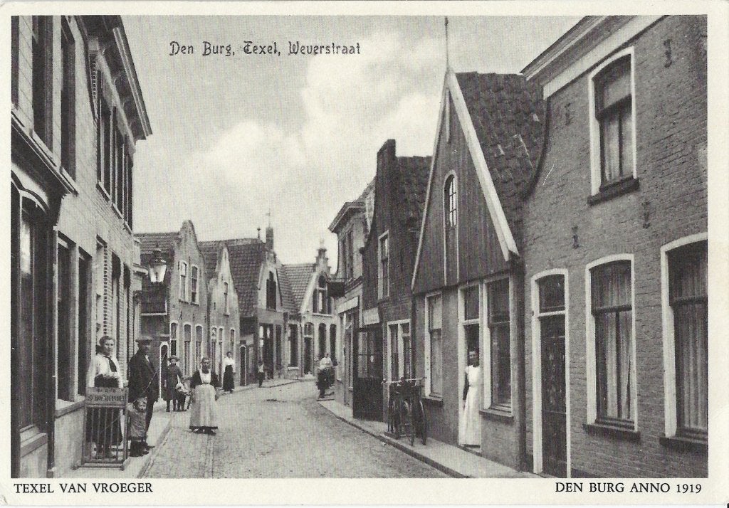 ANSICHTKAART WEVERSTRAAT DEN BURG TEXEL, Verzenden, Ongelopen, Waddeneilanden
