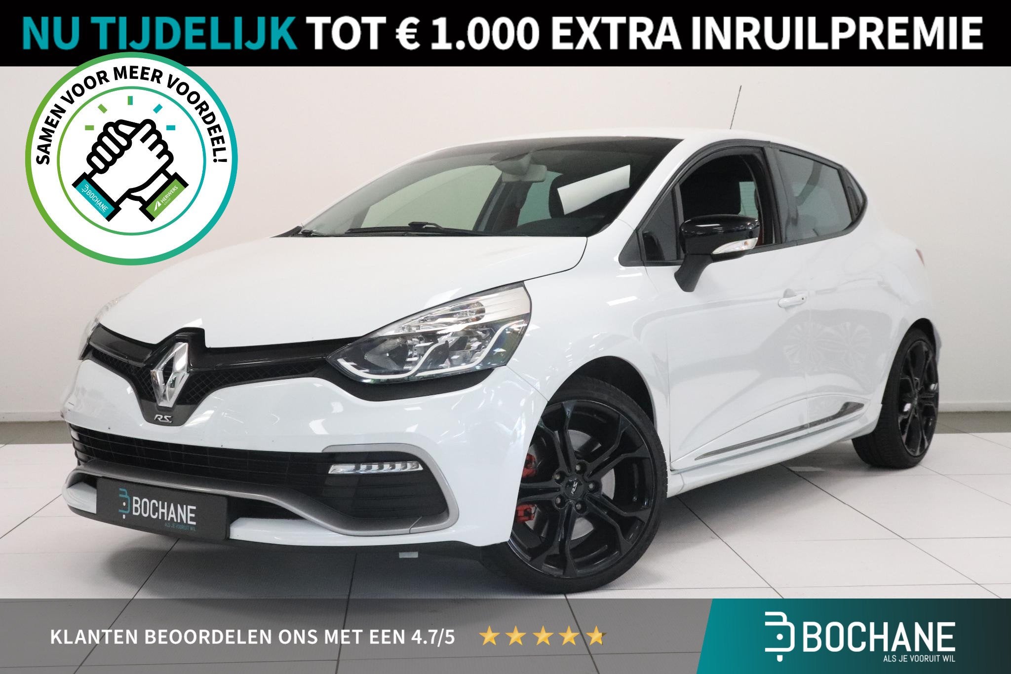 Renault Clio 1.6 R.S. Trophy | Leder | R-Link Navigatie | Sp, Auto's, Dealer onderhouden, 1618 cc, Gebruikt, 4 cilinders