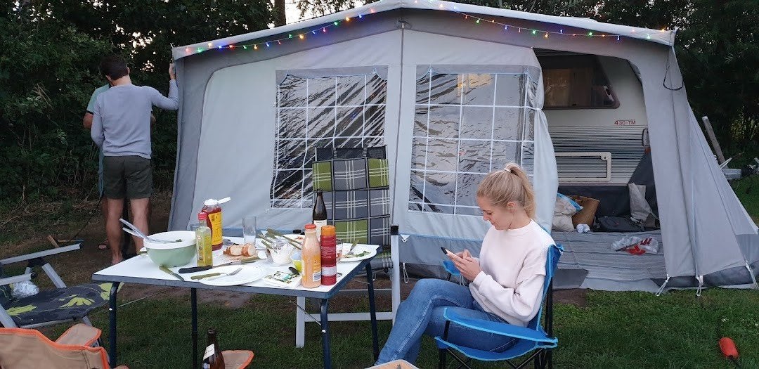 Coleman voortent, Caravans en Kamperen, Ophalen of Verzenden, Gebruikt, Overige merken