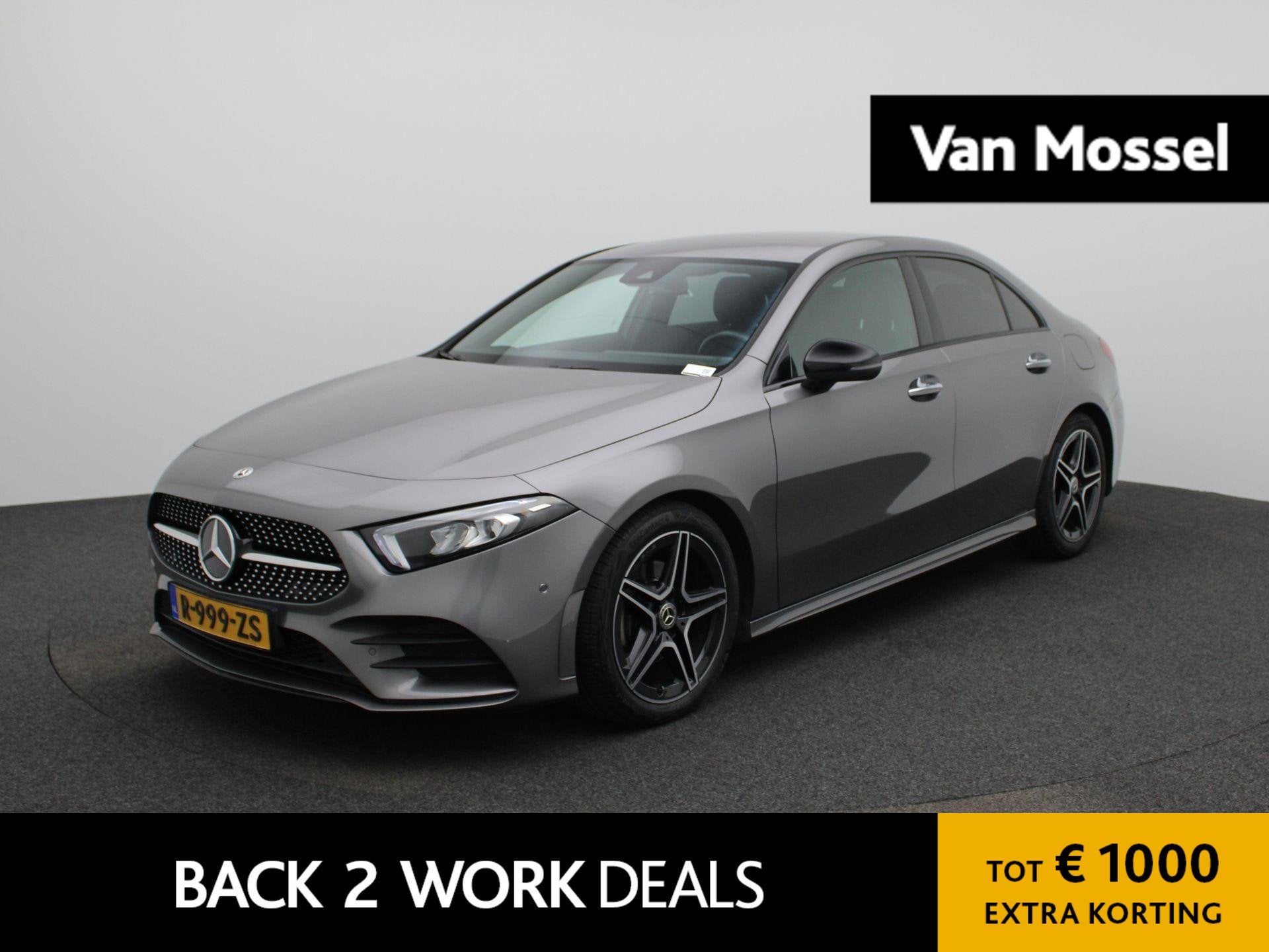Mercedes-Benz A-klasse - Limousine 180 AMG Line | Automaat |, 12 maanden, 136 pk, 4 cilinders, Leder en Stof