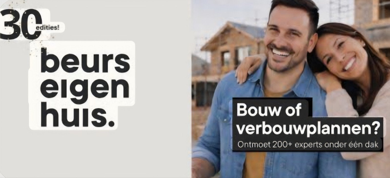 2 tickets Beurs Eigen Huis Utrecht – 9 t/m 11 oktober 2026, Twee personen, Oktober