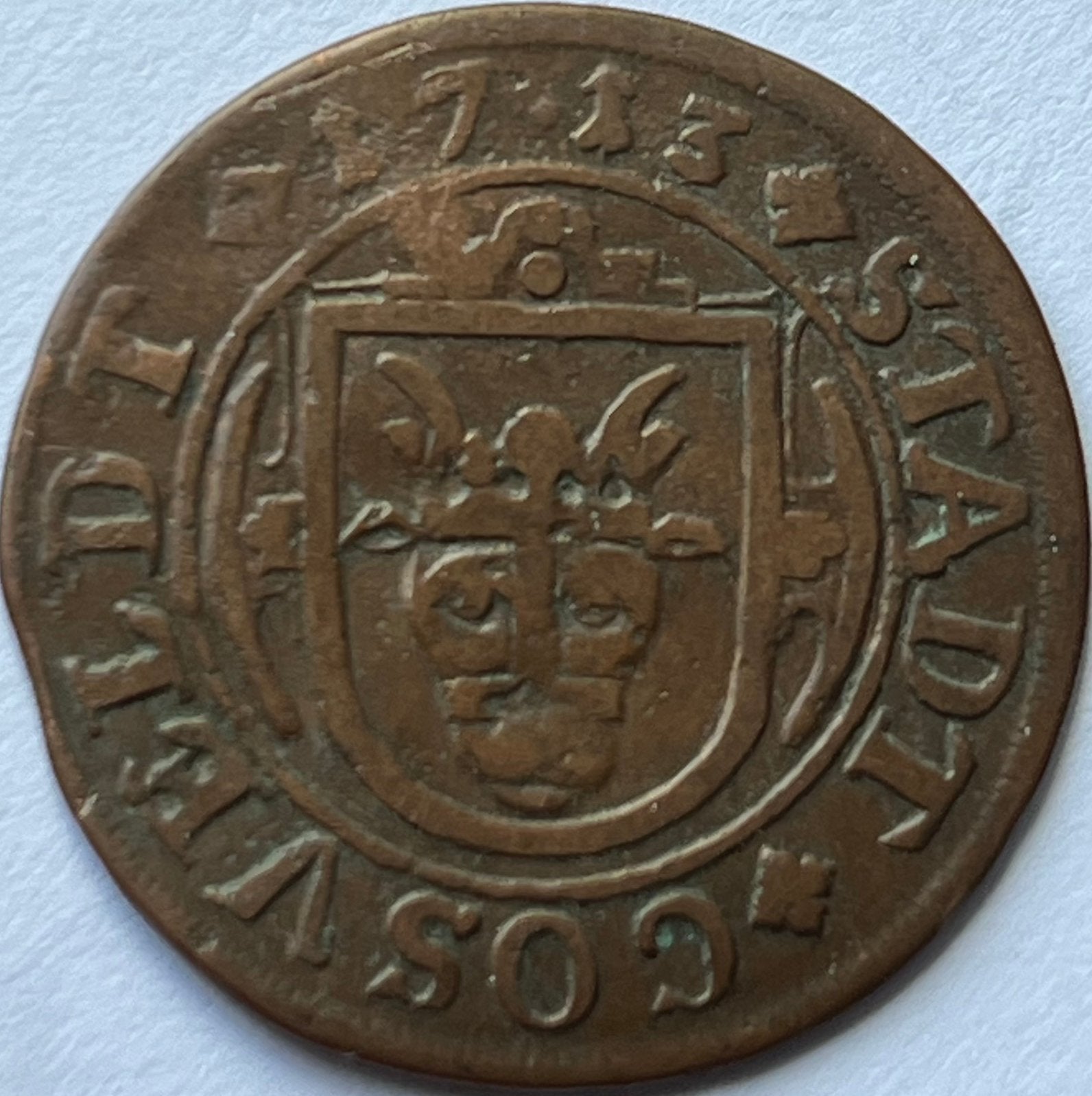 Coesfeld acht pfennig 1713, Ophalen of Verzenden, Duitsland, Losse munt