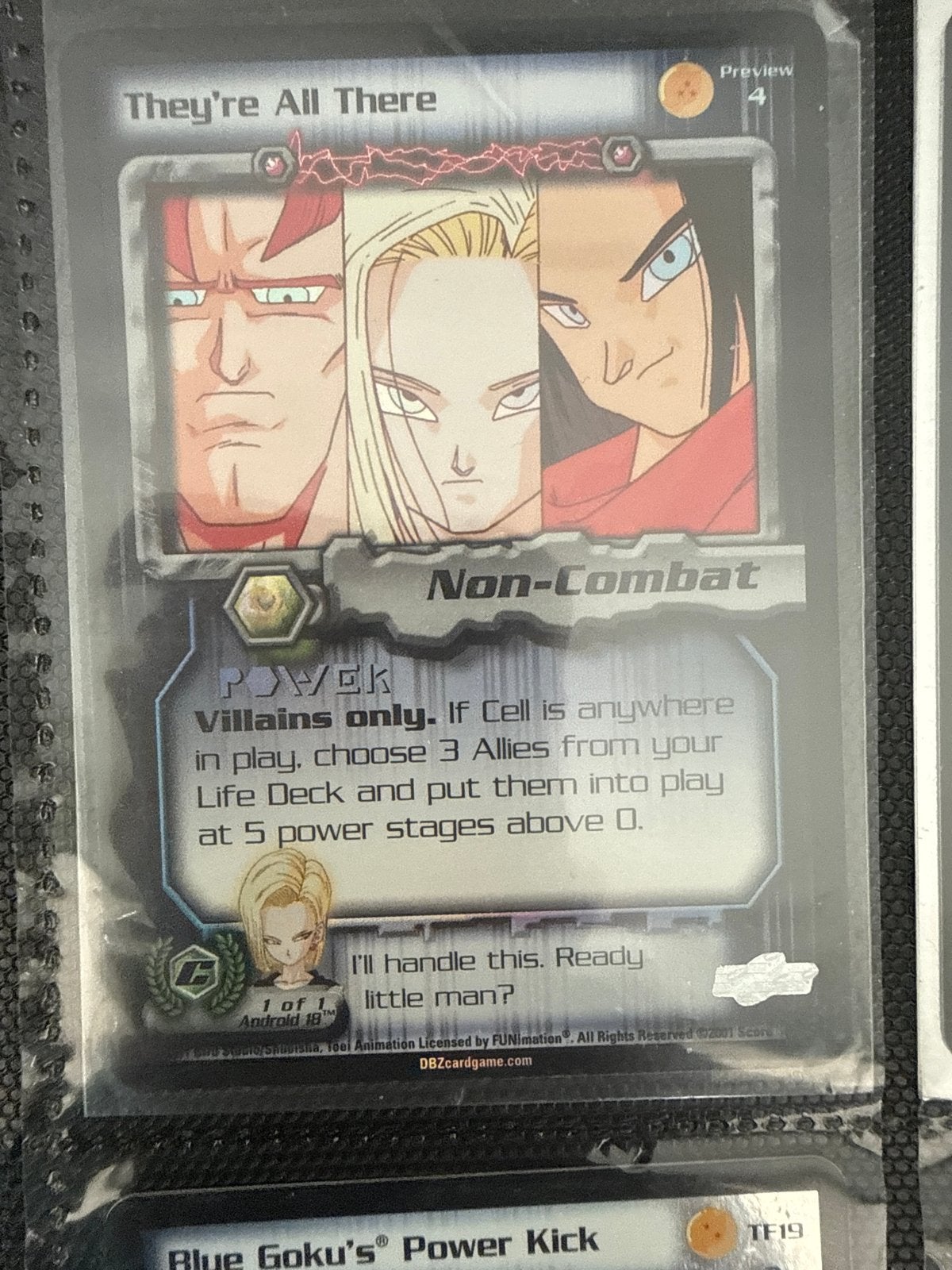 Dragon Ball Z TCG: They're All There (Non-Combat), Ophalen of Verzenden, Zo goed als nieuw, Losse kaart