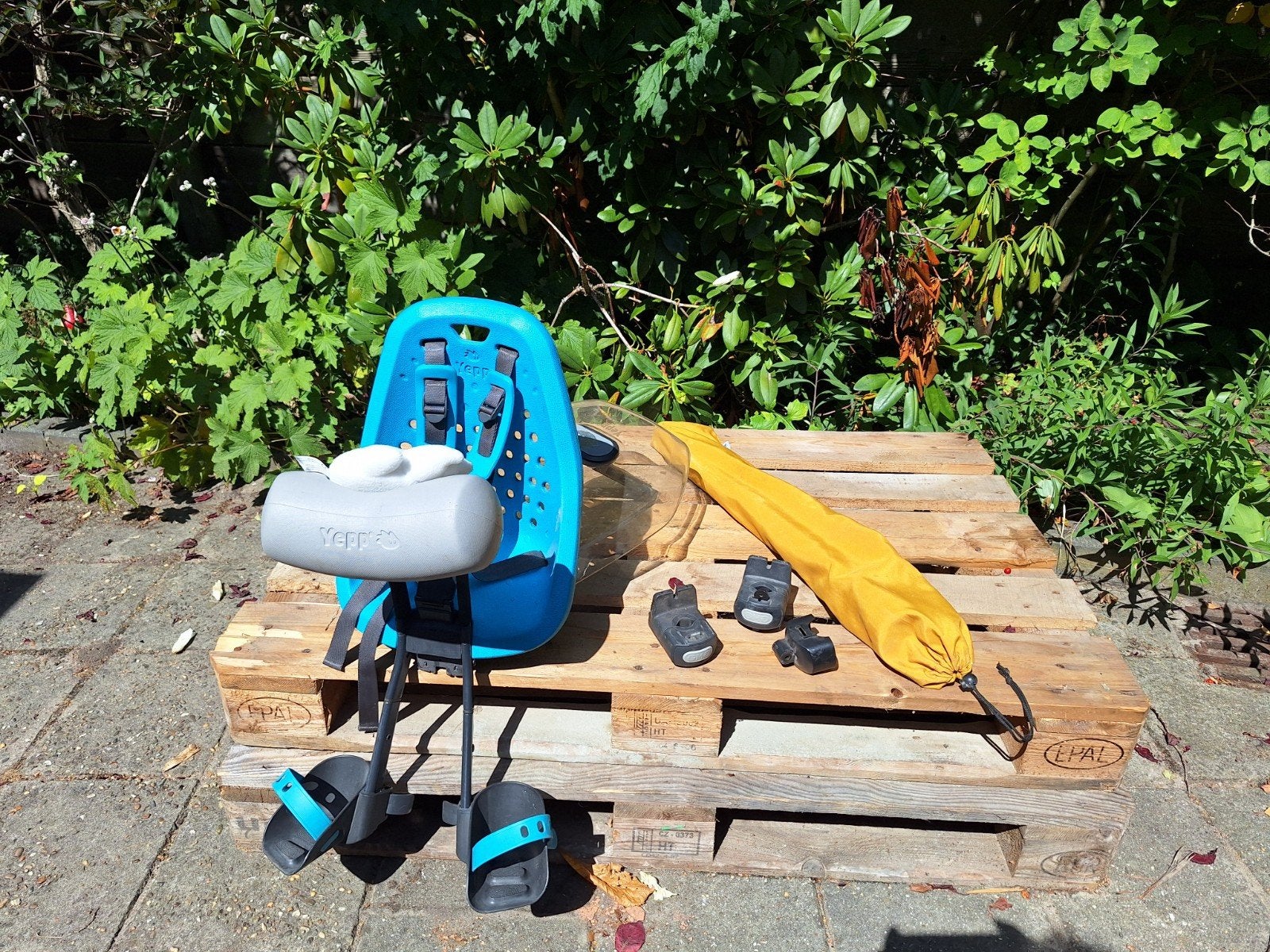 Yepp fietsstoeltje voor met kinderstoel-standaard, Ophalen, Yepp, Voorzitje, 0 t/m 13 kg