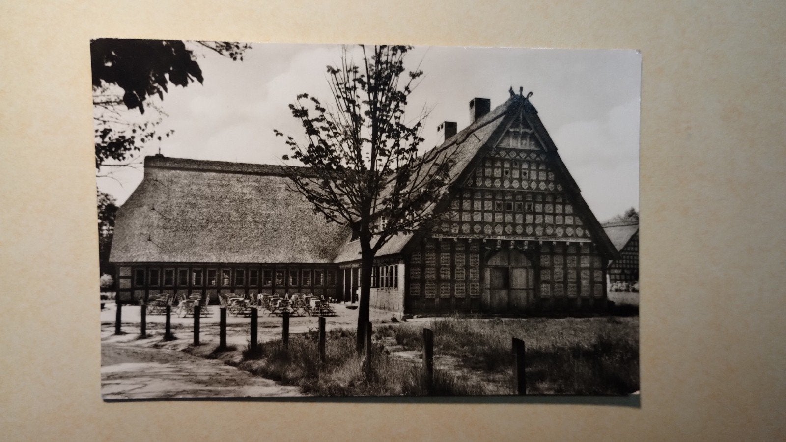 Zwart-wit foto van Der Dorfkrug Cloppenburg, Ophalen of Verzenden, 1960 tot 1980, Ongelopen, Duitsland