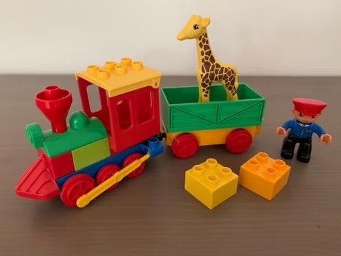 Duplo 6144 -Trein met Giraffe en Machinist, Kinderen en Baby's, Speelgoed | Duplo en Lego, Ophalen of Verzenden, Gebruikt, Complete set