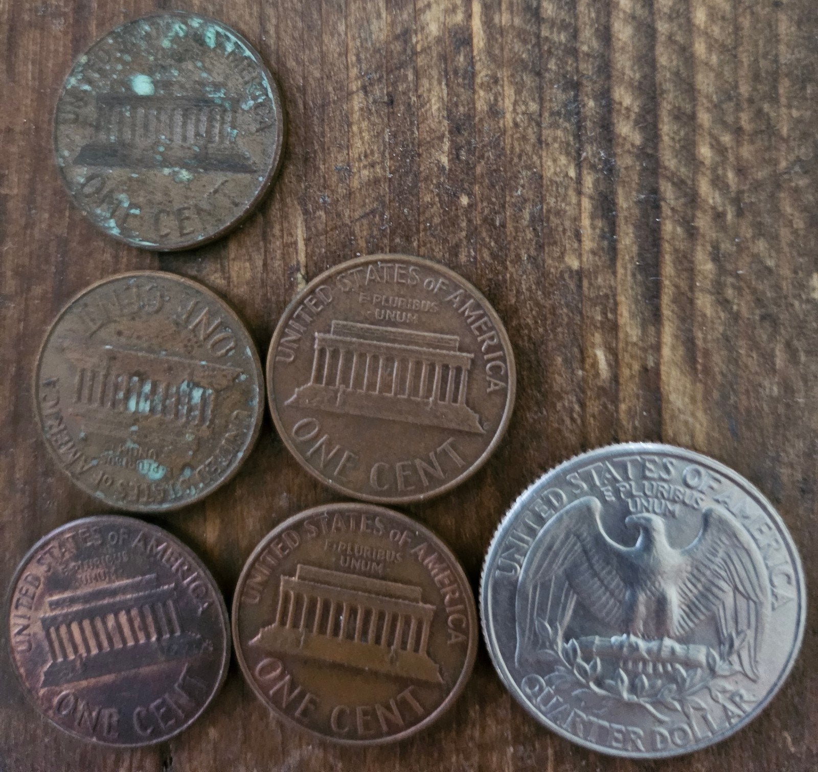 Oude Amerikaanse munten - Set van 6, Ophalen of Verzenden, Overige landen