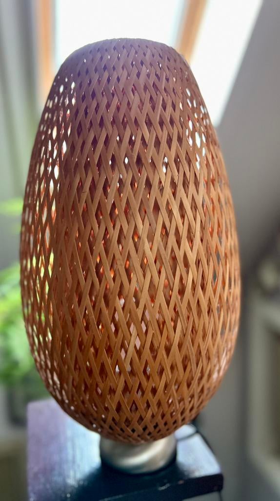 Tafellamp Böja van Ikea bamboe, Ophalen, Zo goed als nieuw, Minder dan 50 cm