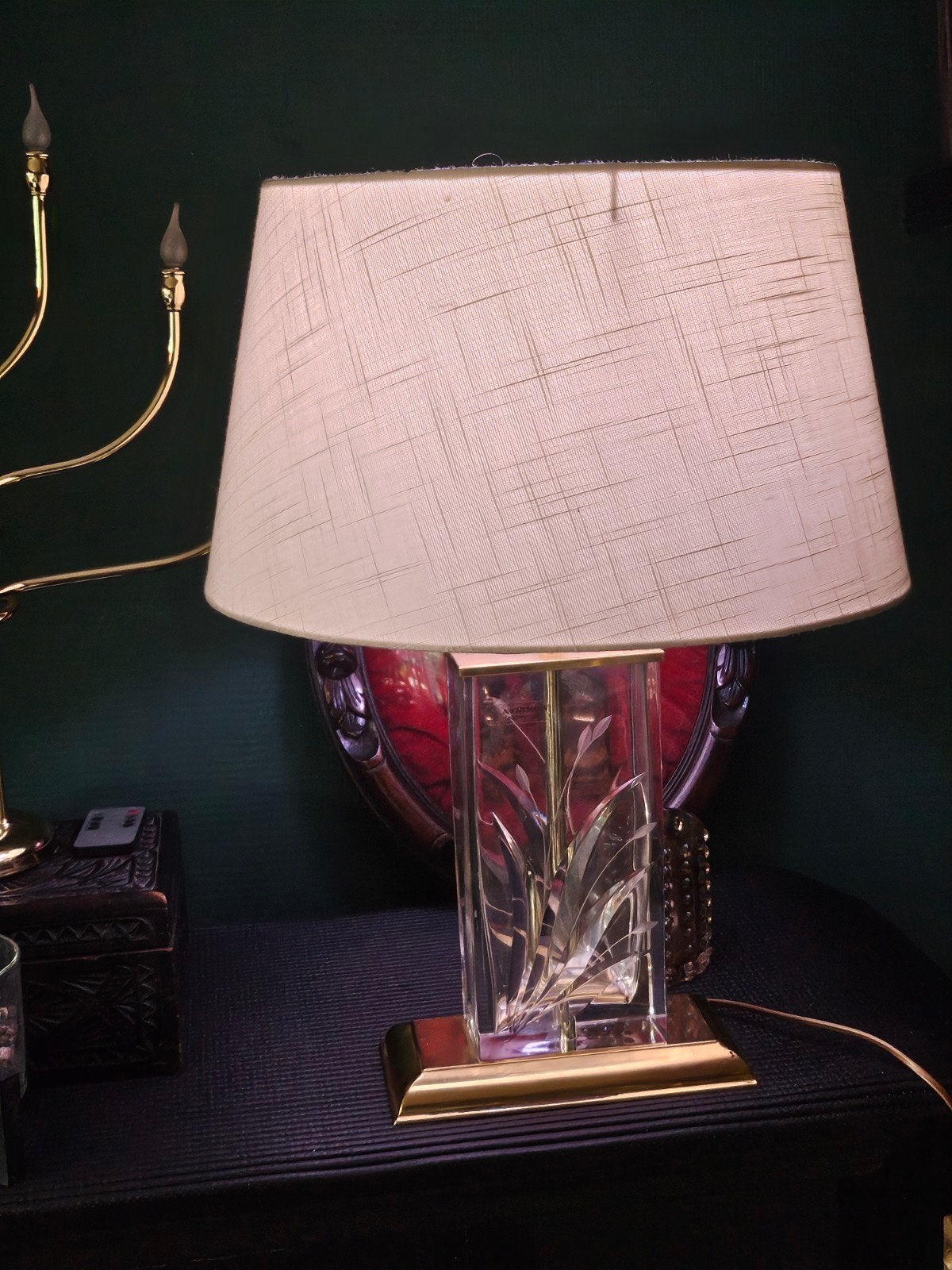Vintage Nachtmann Leuchten Tafellamp Hollywood Regency, Ophalen