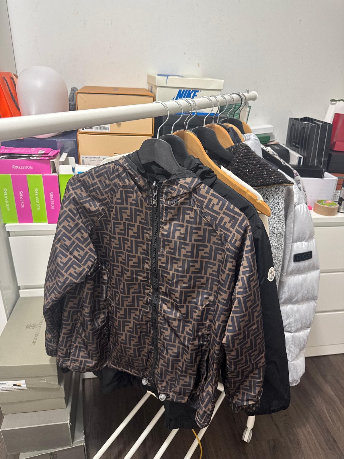 FENDI FF-logoprint Jack, Kleding | Heren, Ophalen of Verzenden, Nieuw