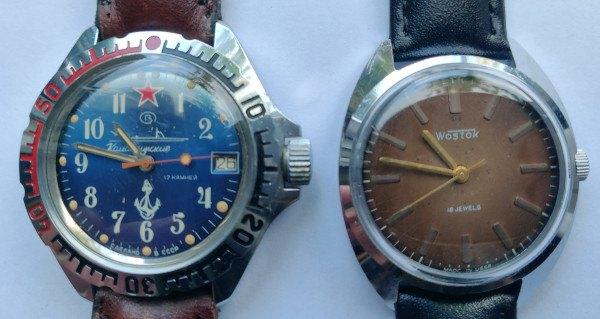 2 Boctok  CCCP mechanisch horloge hand opwinder, Sieraden, Tassen en Uiterlijk, Horloges | Antiek, Polshorloge, Overige merken