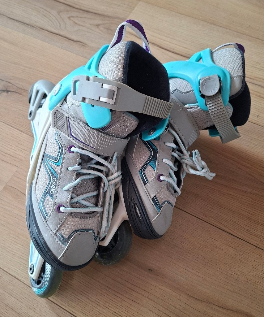 Oxelo verstelbare inline skates maat 32-35, Ophalen, Kinderen, Inline skates 4 wielen, Verstelbaar