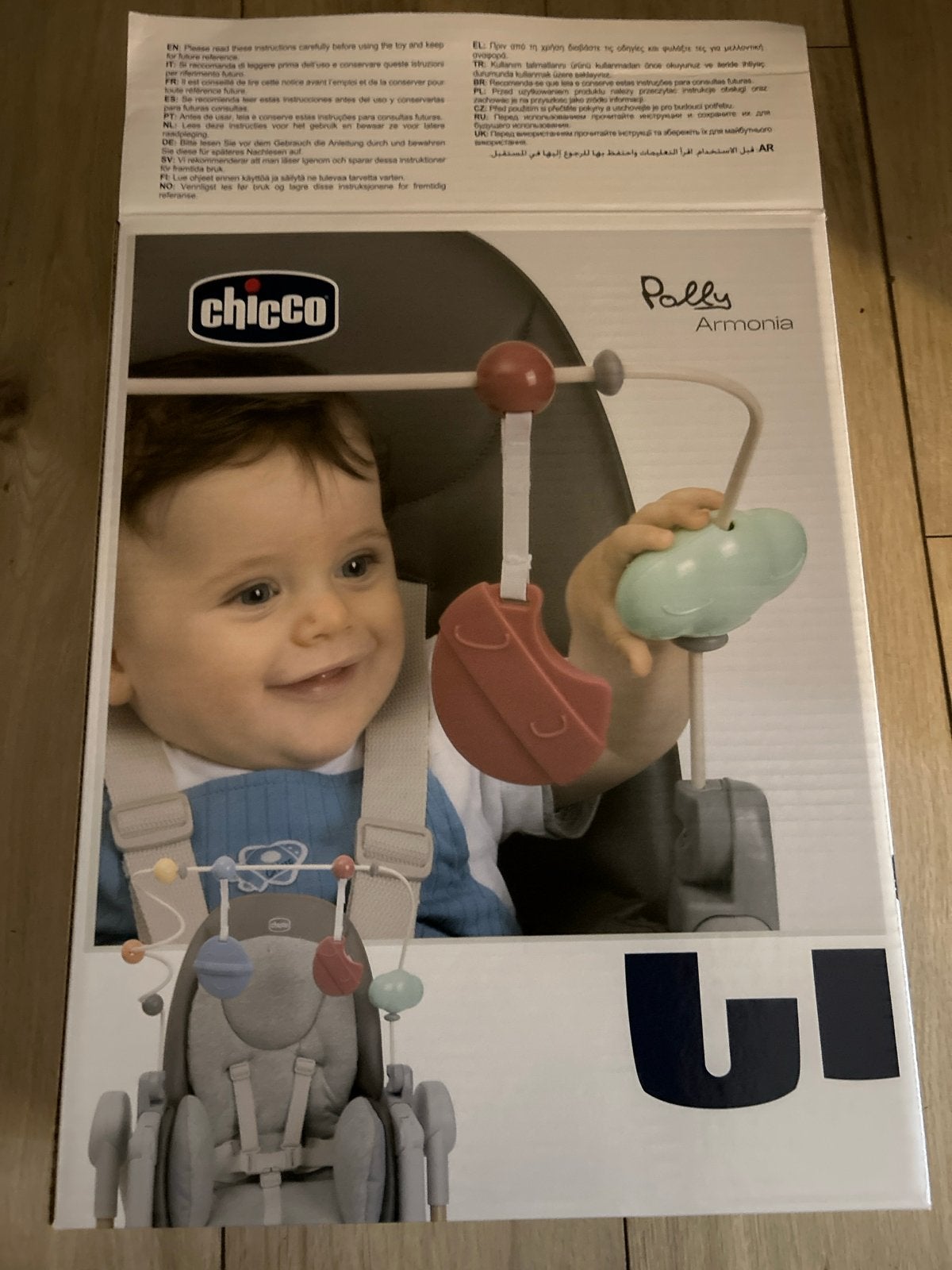 Nieuwe Chicco Polly Armonia Speelboog voor Kinderstoel, Ophalen, Nieuw, Jongen of Meisje