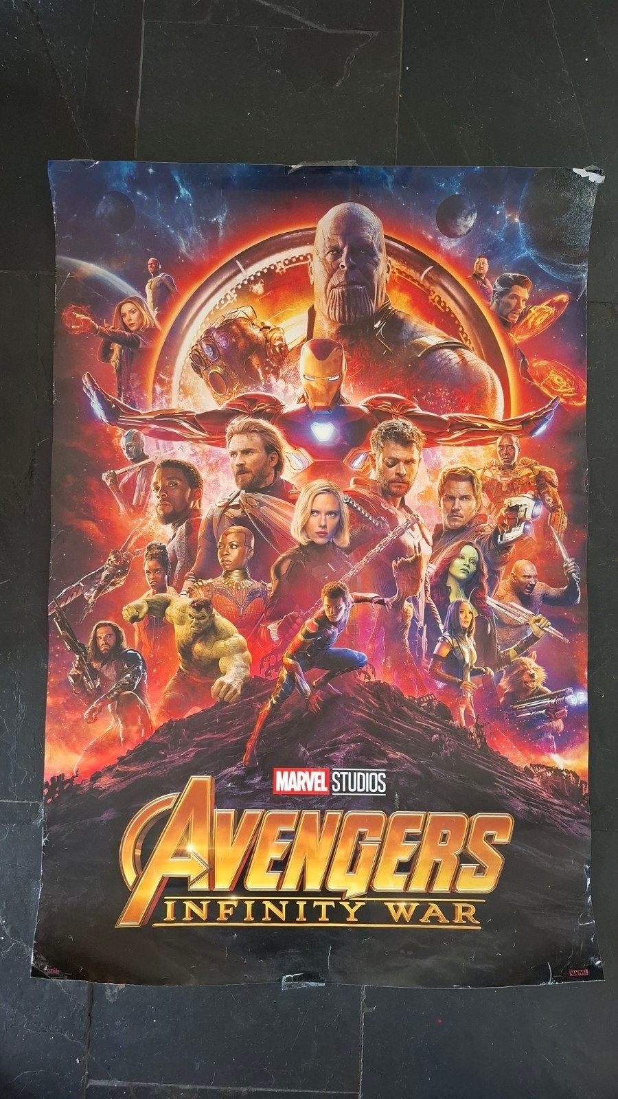 Avengers Infinity War Poster - Marvel Studios, Ophalen of Verzenden, A1 t/m A3, Film en Tv, Rechthoekig Staand