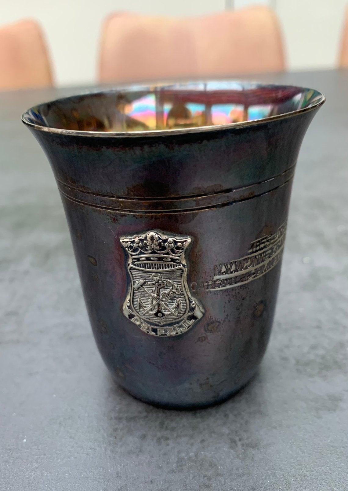 Verzilverde beker van Wijnne en Barends, Ophalen of Verzenden