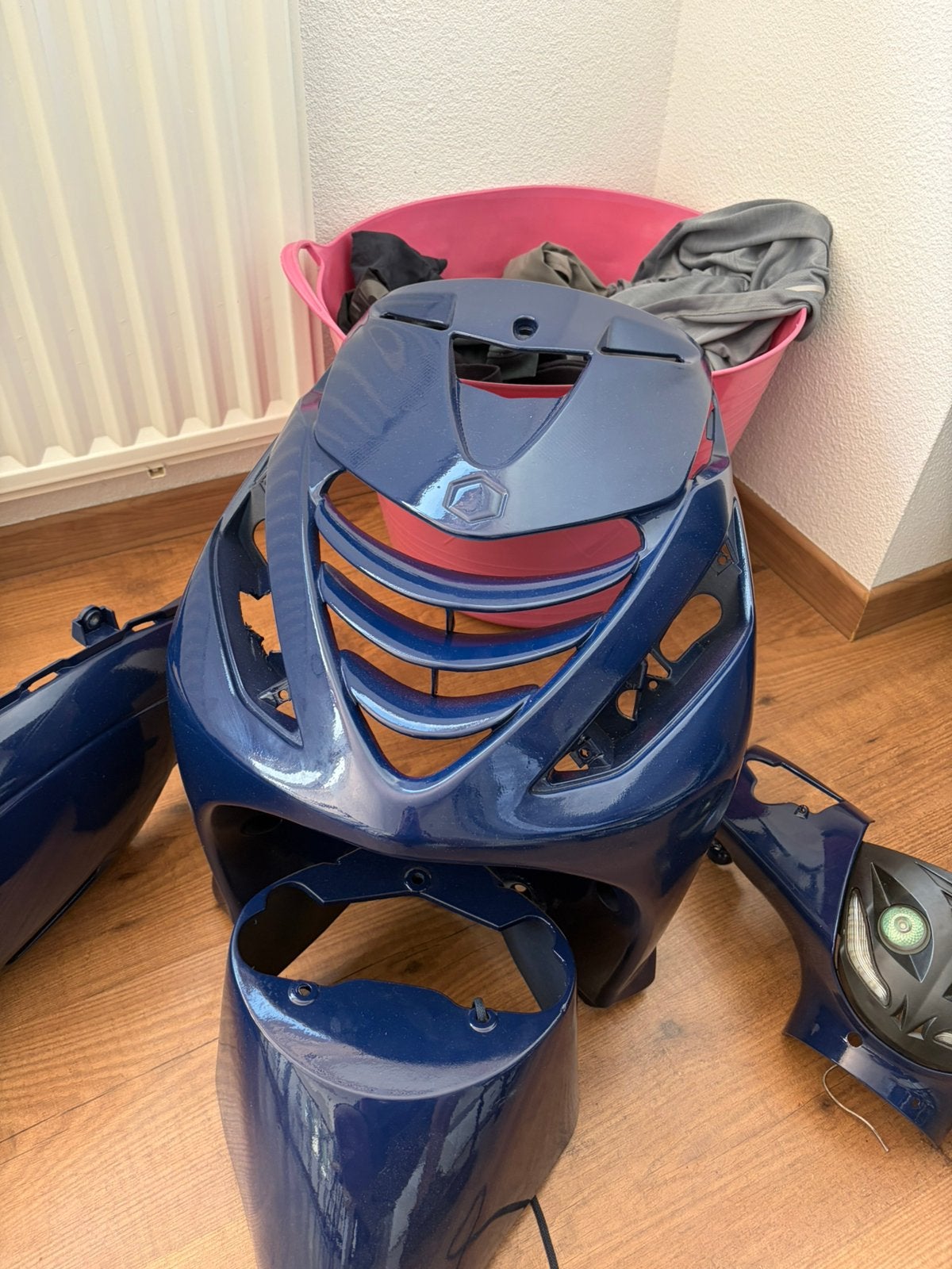 Zip Kappenset custom kleur blauw, Ophalen of Verzenden, Zo goed als nieuw, Kap, Piaggio