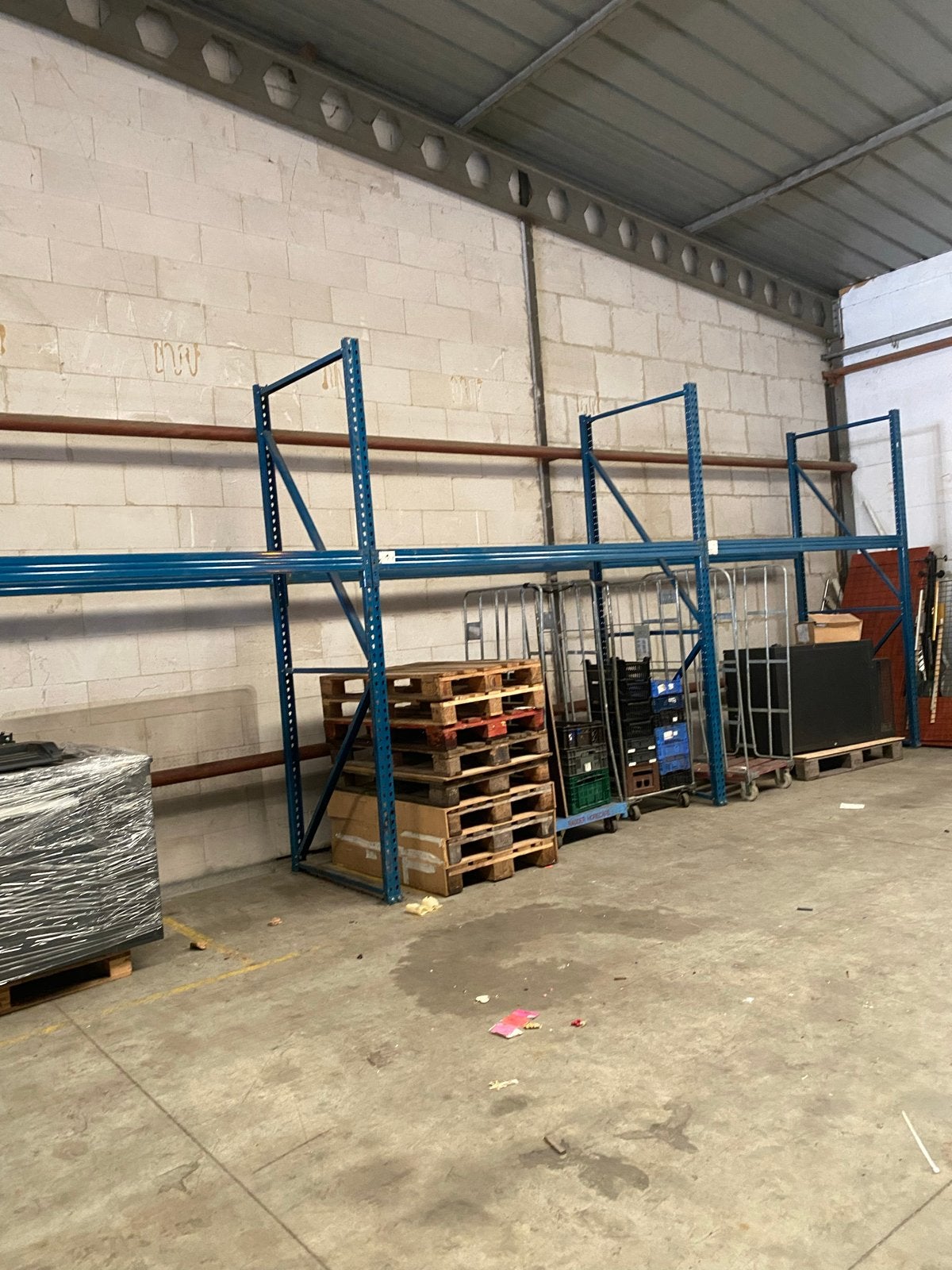 magazijnstellingen - pallets stelling 8m10, Doe-het-zelf en Verbouw, Hout en Planken, Ophalen, 50 mm of meer, Pallet, Minder dan 200 cm